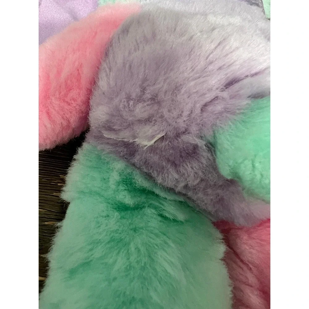 Dan Dee Pastel Colorblock Easter Bunny Rabbit Plush Stuffed Animal Patchwork 11